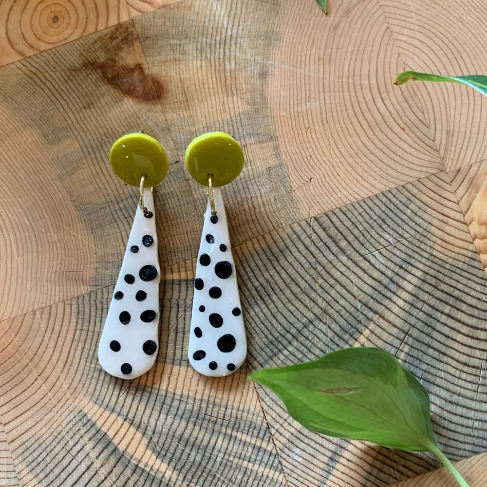 Polymer Clay Drop Earrings